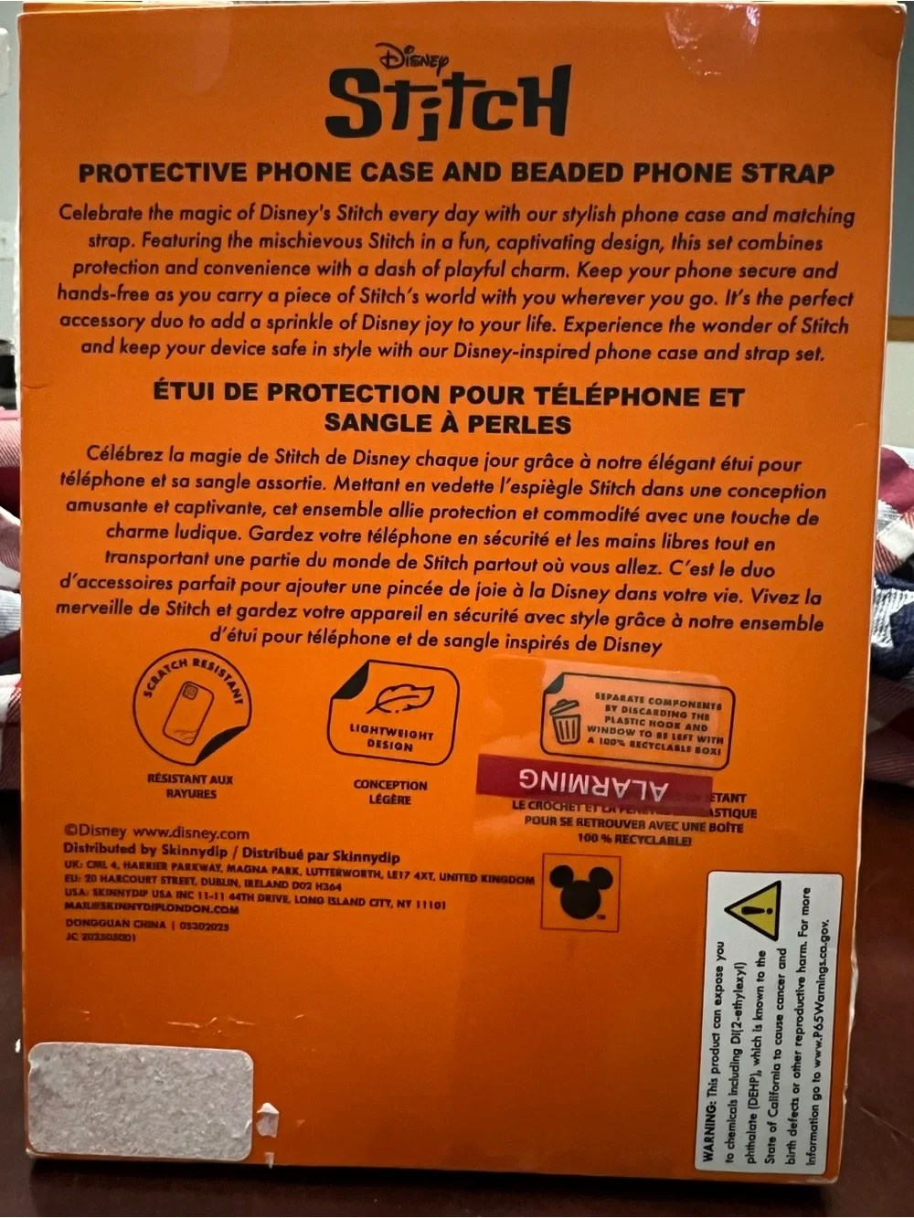 Disney Orange Stitch Protective Phone Case Set